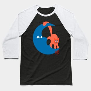 Moon Cat Baseball T-Shirt